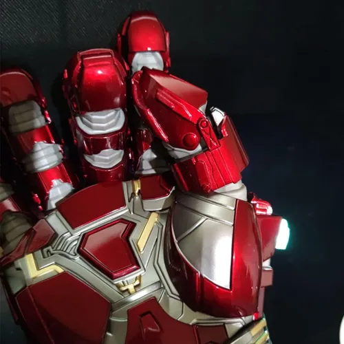 Vista 2 de Gmasking 2022 - Guantes de metal para hombre para cosplay iluminados 11