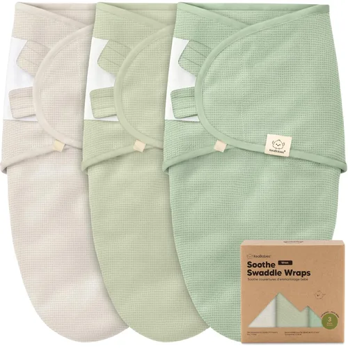 Vista 14 de Paquete de 3 pañales orgánicos para recién nacidos, sacos de dormir para recién nacidos, pañales para bebés de 0 a 3 meses, manta para recién