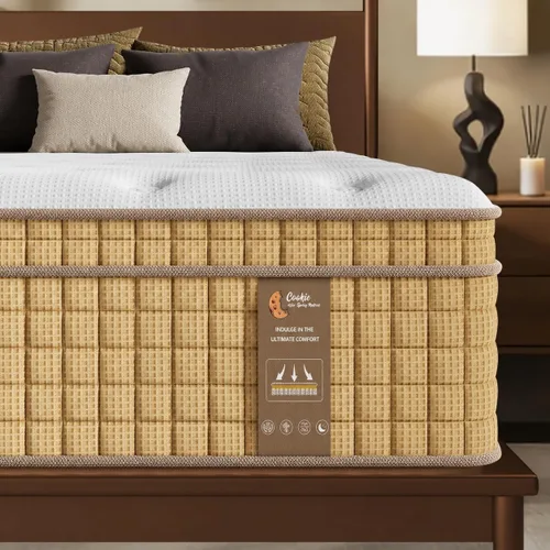 Vista 10 de BedStory Colchón de tamaño King, colchones híbridos firmes de 12 pulgadas en una caja con gel refrescante y resortes ensacables para aliviar