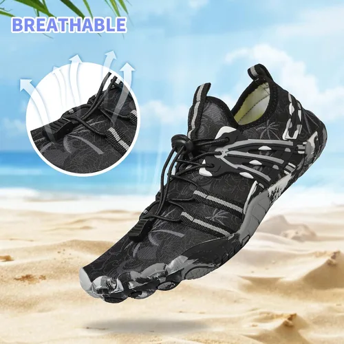 Vista 2 de Zapatos de playa y piscina de secado rápido, sin cordones, para mujeres y hombres, para surf, yoga y deportes acuáticos