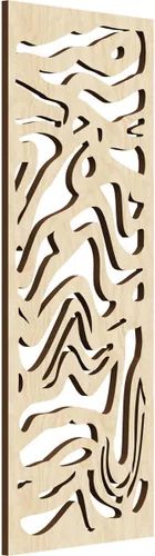 Vista 87 de 9 3/8"W x 24 3/8"H x 1/4"T Northfield Decorativos Paneles de Pared de Madera Calado, Abedul