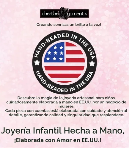 Vista 6 de Cherished Moments Pulsera o collar, chapado en oro de 14 quilates Brynn-Cust-LG (5-10 años)
