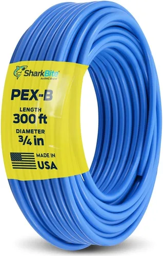 Vista 12 de SharkBite 1/2 pulgada x 100 pies azul PEX-B, tubería de agua flexible PEX para fontanería, U806B100