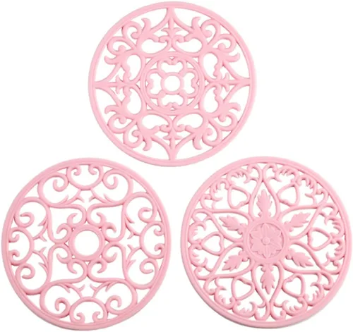 Vista 12 de Salvamanteles de silicona para platos calientes, ollas calientes y almohadillas, protege la encimera de ollas calientes y sartenes que salen