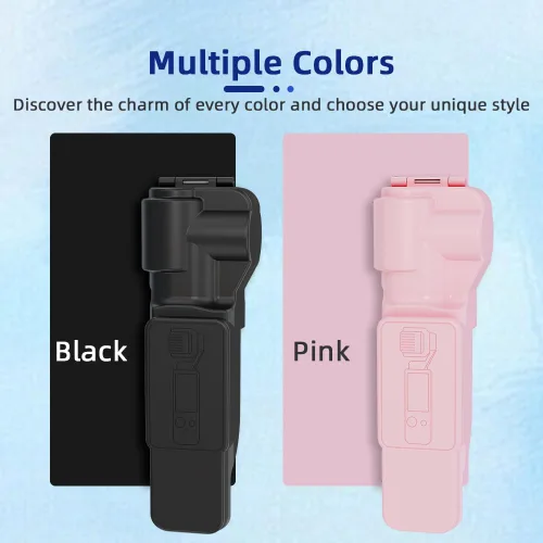 Vista 2 de Coyktonty Funda protectora de cardán para DJI Osmo Pocket 3 PC, con protector de pantalla de lente, diseño de tapa abatible, protección total (negro)