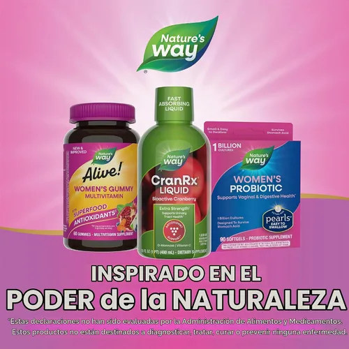 Vista 7 de Nature's Way CranRx Extra Strength Cranberry 1,000 mg, D-manosa + Vit C + Hibisco, 16 onzas líquidas