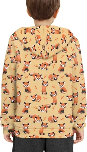 Vista 5 de Sudaderas con capucha unisex para niños, con bolsillos frontales, para otoño e invierno, atlética, de manga larga, sudadera con capucha de 6 a 16