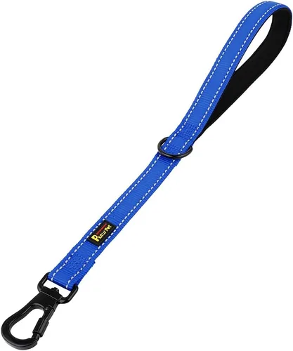 Vista 11 de PLUTUS PET Correa corta para perro, mango acolchado de nailon reflectante, correa de tráfico fuerte con clip de mosquetón, perfecta para perros Beige