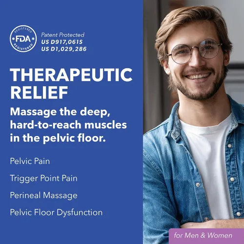 Vista 2 de Varita pélvica vibrante IntimateRose para el alivio del dolor muscular pélvico - Vibración para terapia física pélvica - Sin BPA, sin látex
