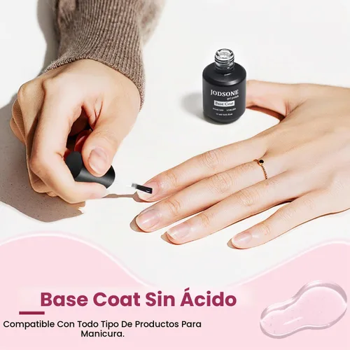 Vista 7 de JODSONE 15 ml de esmalte de uñas en gel, capa base, brillo, secado rápido, duradero, se elimina con remojo, transparente, sin necesidad de limpieza