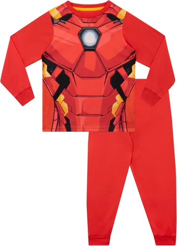 Vista 2 de Marvel Paquete de 2 pijamas Avengers para niño, Verde, Rojo, Violeta