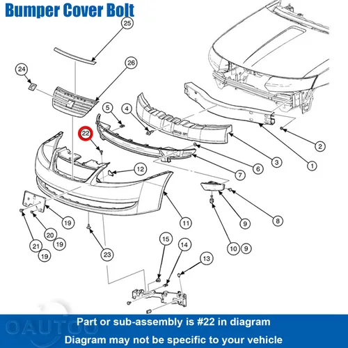 Vista 4 de 25pcs M4.2-1.41X20mm Fender Liner Cubierta de parachoques Splash Shield Bolt para GM 11570498 Buick Cadillac Chevy GMC Oldsmobile Pontiac Saturn