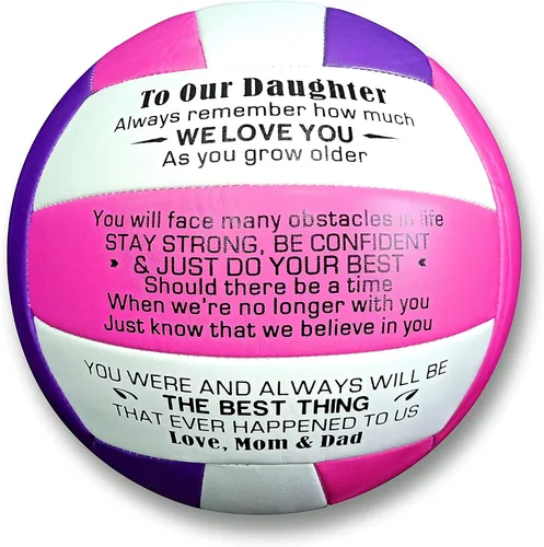 Vista 8 de Uloveido Pelotas deportivas para interiores y exteriores, para mi hija, voleibol para niñas y mujeres, regalo de mamá o papá Y605