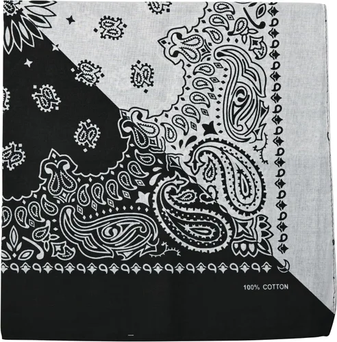 Vista 17 de Motique Accessories Bandana de algodón de 22 pulgadas con estampado cachemira