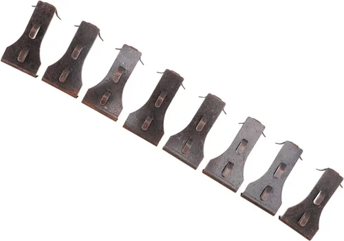 Vista 5 de Hyuduo 8 ganchos de ladrillo para ladrillos compatibles con LEGO, perchas de acero resistentes para ladrillos de construcción, se adaptan a