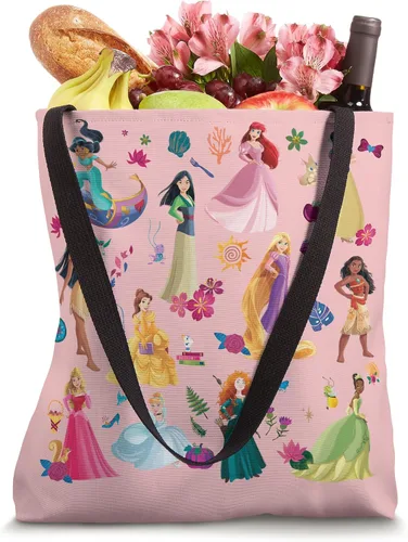 Vista 4 de Disney Bolso de mano con estampado mágico de princesa Blanco 16 pulgadas