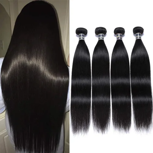 Vista 15 de Extensiones de cabello, liso, malasio, calidad 9A