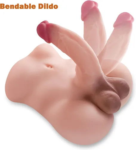 Vista 2 de Muñeca sexual masculina de 6.2 libras con consolador grande realista, muñeca sexual para mujeres, muñecas sexuales, torso, juguete sexual gay