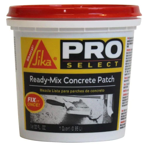 Vista 2 de Sika cryl Ready-Mix - Parche de concreto premezclado, gris, 1 cuarto de galón y Red Devil 0645 parche de hormigón premezclado, tubo de compresión