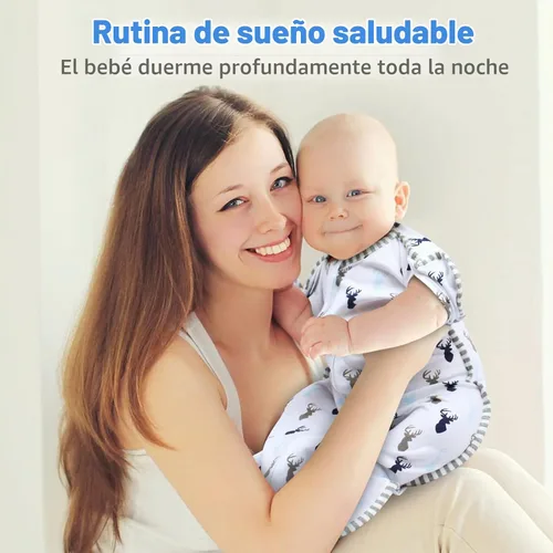 Vista 7 de Saco de dormir de transición para bebé de 0-3 meses con brazos hacia arriba, cremallera de 2 vías, 100% algodón, brazos adentro/afuera, 0.8 Tog