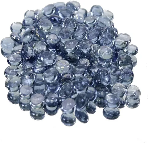 Vista 8 de WGV - Canicas planas, guijarros, gemas de vidrio para rellenos de jarrones, bodas, decoración, rocas de cristal, ámbar