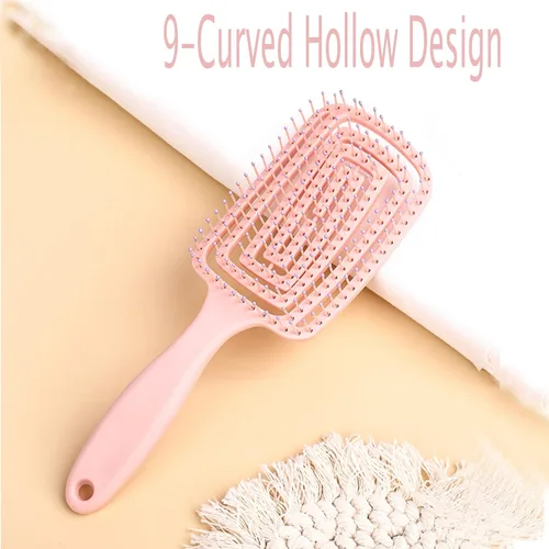 Vista 3 de El cepillo desenredante, cepillo desenredante para cabello seco y húmedo para todo tipo de cabello, ideal para hombres, mujeres, niños y niñas