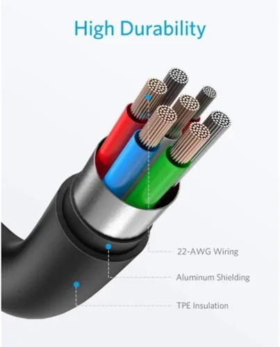 Vista 4 de Cable PD USB-C tipo C de 3 pies, cable de alimentación rápido USB compatible con Samsung Galaxy S21 S22 S23 Ultra Plus Z Fold Z Flip