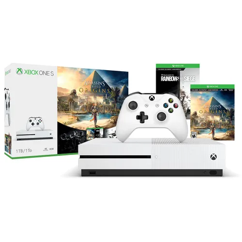Vista 2 de Xbox One S 1TB Console - Assassin's Creed Origins Bonus Bundle
