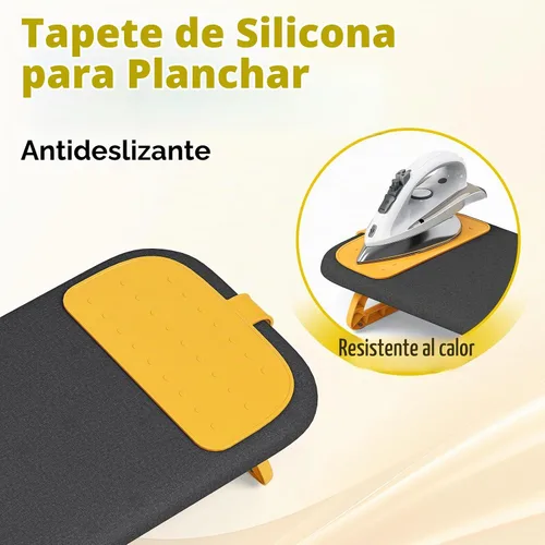 Vista 5 de KINGBOARD Tabla de planchar de mesa, pequeña tabla de planchar con soporte para planchar, mini tabla de planchar plegable, fácil almacenamiento