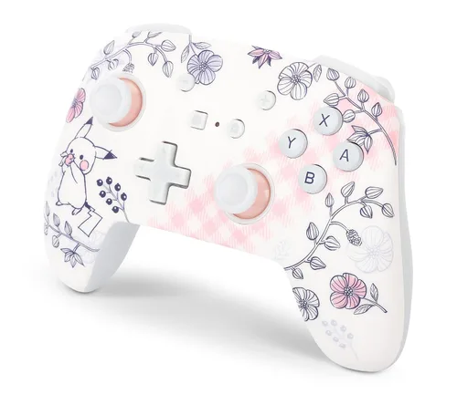 Vista 5 de PowerA Enhanced Wireless Controller for Nintendo Switch - Pikachu Garden, Nintendo Switch - OLED Model, Nintendo Switch Lite, Gamepad, game