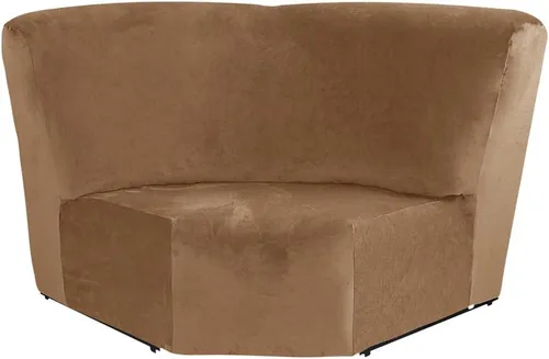 Vista 14 de Funda de terciopelo para sofá esquinero, 1 pieza adicional para asiento esquinero, protector para sofá reclinable en forma de L, decoración