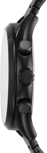 Vista 2 de Fenmore - Reloj multifunción de acero inoxidable negro de tamaño mediano, Negro