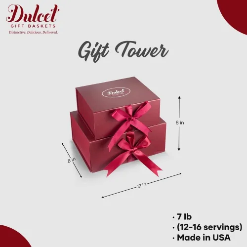 Vista 9 de Torres de regalos de comida gourmet, cestas de regalo de panadería, pensando en ti, cestas de regalo de agradecimiento para amigos, familia, él