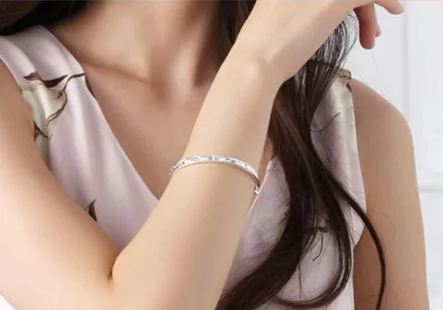 Vista 6 de Pulsera de 5 piezas pulsera de plata de ley 925 joyería bohemia para mujer Algodón Tiendaita