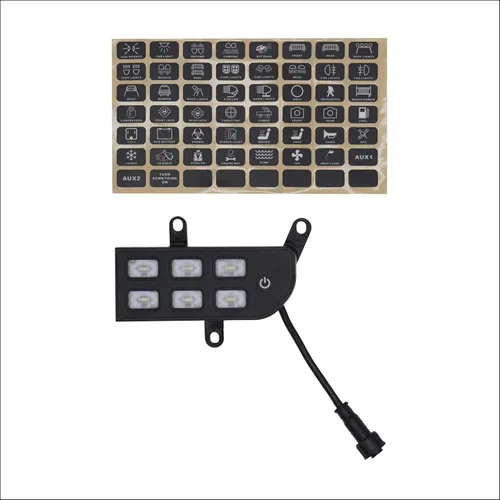 Vista 5 de Voswitch Panel de interruptores inferior JL300 compatible con Jeep Wrangler JL JLU 2018 - Current y Gladiator 2020+