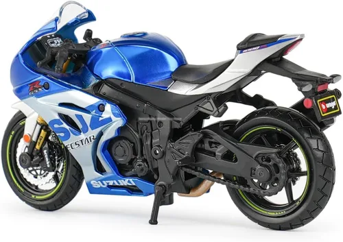 Vista 6 de Bburago SUZUKI GSX-R 1000 - Réplica de fundición a presión increíblemente detallada coleccionable - escala 1:18, rojo