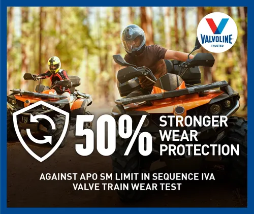 Vista 5 de Valvoline Aceite de motor sintético completo Powersport de 4 tiempos, 1 cuarto de galón