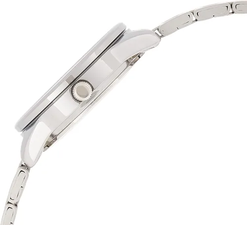 Vista 3 de Casio Reloj analógico de acero inoxidable LTP-V005D-1AV para mujer, plateado, Reloj analógico, movimiento de cuarzo