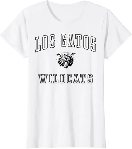 Vista 21 de Camiseta de Los Gatos de la escuela secundaria de Wildcats C1