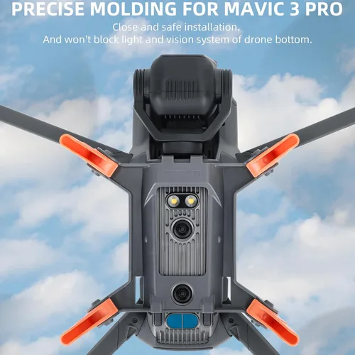Vista 2 de Tren de aterrizaje compatible con DJI Mavic 3 Pro Spider - Kit de extensión plegable para tren de aterrizaje, accesorios para drones (gris)