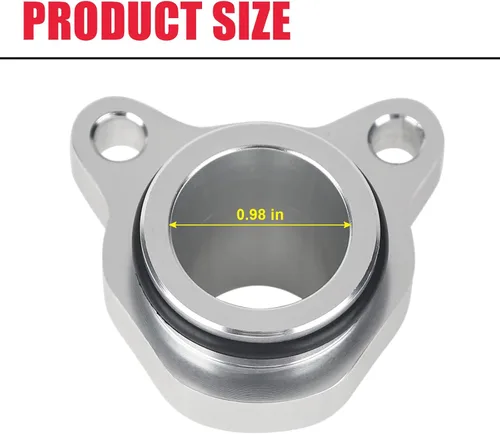 Vista 5 de Conexión de manguera de agua de aluminio mejorada para BMW 1 3 5 6 7 Z4 (Motor N52 N53 N54 y N51 3.0 litros), reemplaza # 11537541992 11537544638