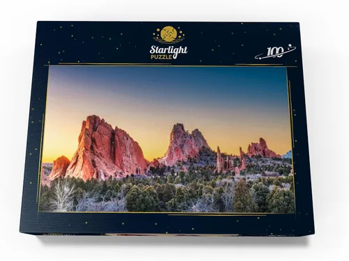 Vista 4 de MyPuzzle Garden of The Gods, Colorado Springs, Colorado, Estados Unidos, rompecabezas prémium de 100 piezas para adultos