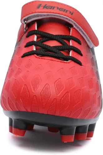 Vista 6 de Hanani Zapatos deportivos de fútbol para niños y niñas, FGAG FGAG, zapatos deportivos de entrenamiento para correr, para interiores y exteriores