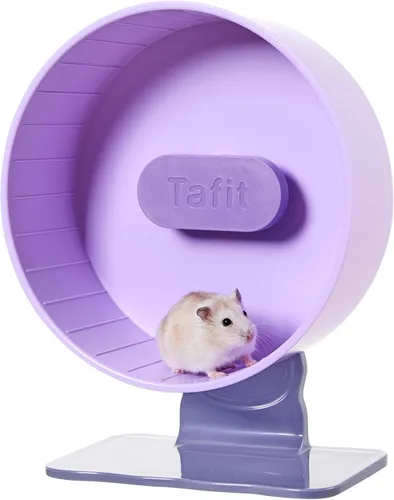 Vista 26 de Rueda de ejercicio para hámster súper silenciosa de Tafit – 8.66 pulgadas Verde aguacate