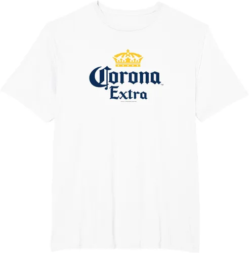 Vista 4 de Camiseta con licencia oficial de Corona Extra Crown Logo, talla S