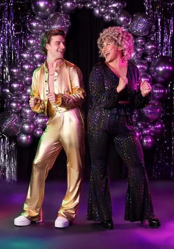 Vista 5 de Disfraz de reina de discoteca para mujer, talla grande