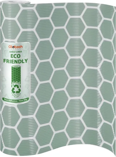 Vista 27 de Glotoch Forro Premium Antideslizante para Estantes, Forro de Cajón No Adhesivo, Revestimientos Impermeables para Armarios de Cocina, Cajón