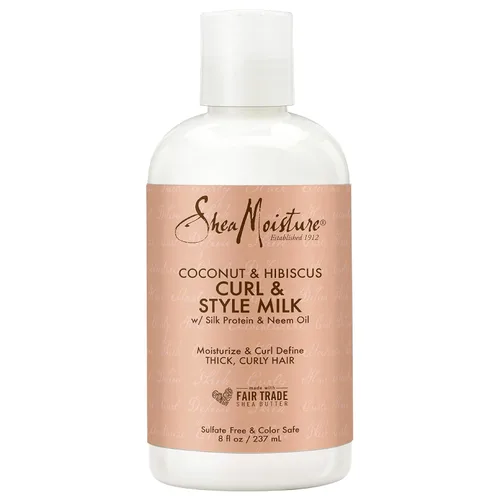 Vista 5 de SheaMoisture Acondicionador de coco e hibisco para cabello seco y rizado sin sulfato de coco e hibisco, 24 onzas líquidas y leche