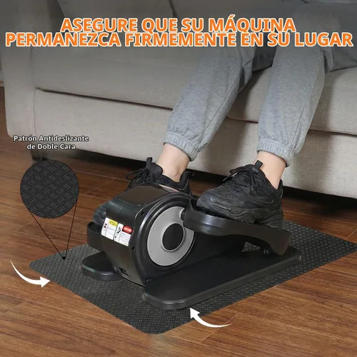 Vista 2 de Stepwaver Alfombrilla antideslizante de goma de doble cara para máquina elíptica, alfombrilla antideslizante de 24 x 17 pulgadas para placa