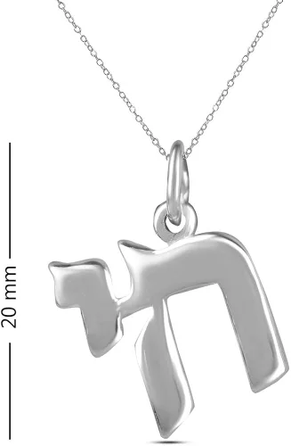 Vista 3 de LeCalla Colgante de plata de ley con cadena para mujer